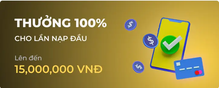 Thưởng nạp lại 100% hàng tuần tại 99ok
